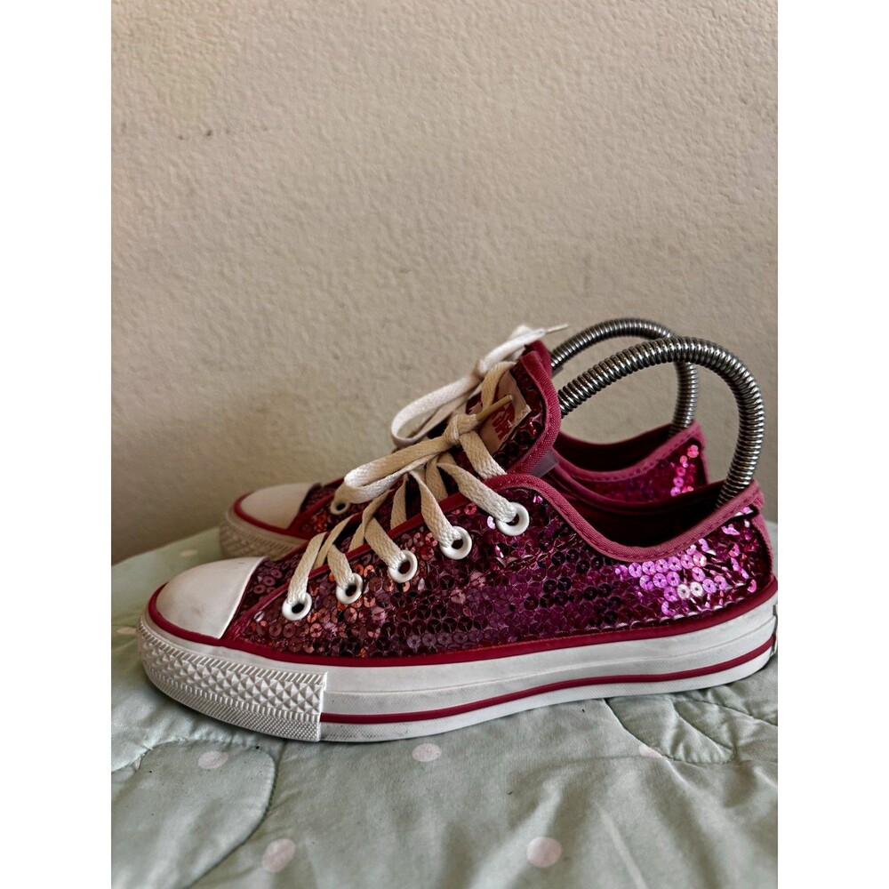 Converse Chuck Taylor All Star Women’s  Sneakers Pink/White Sequin US 6